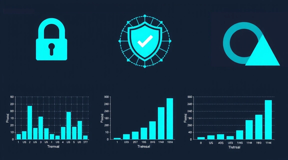 Grafice și diagrame care ilustrează securitatea cibernetică și detectarea amenințărilor cu ajutorul AI.