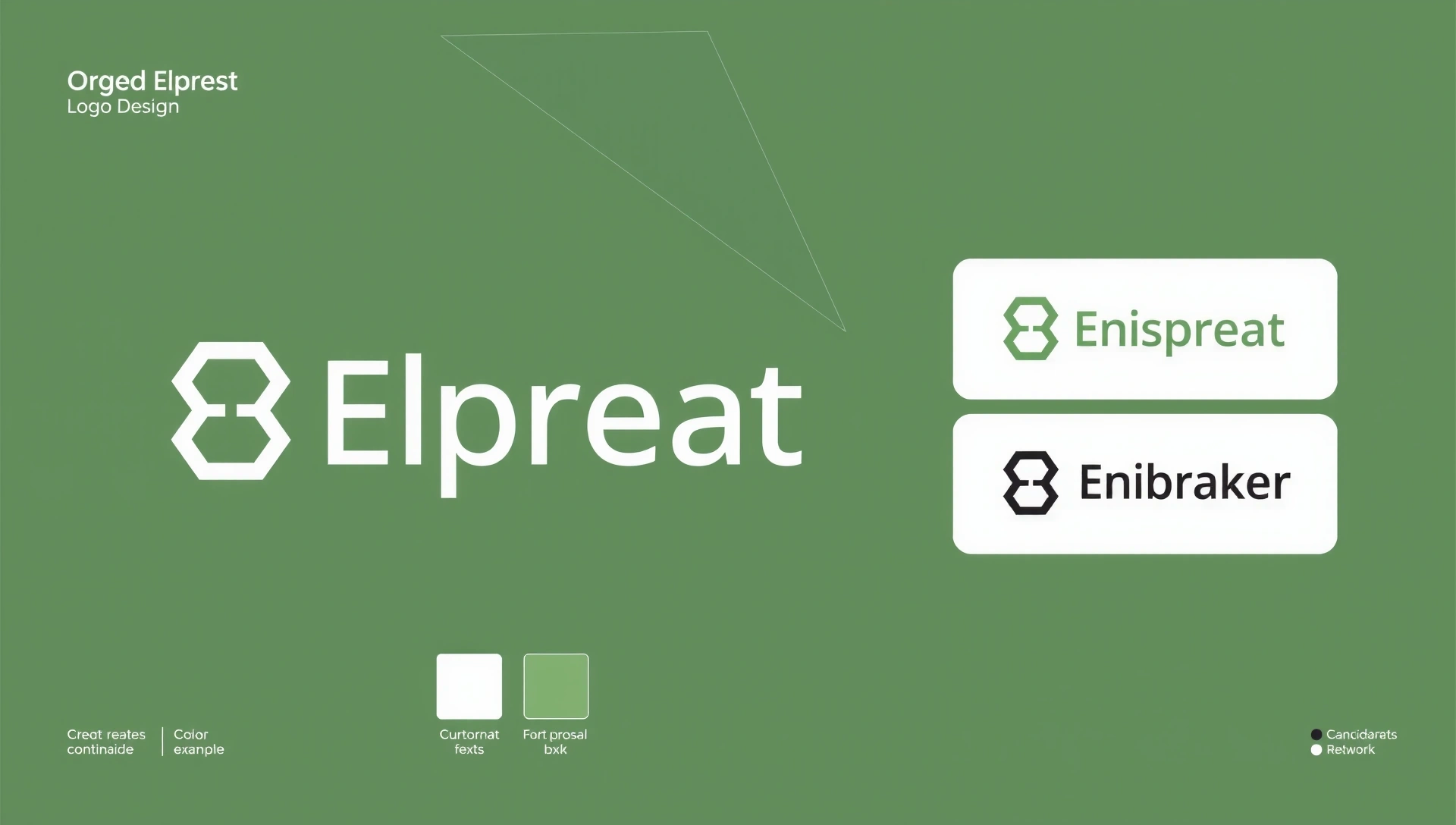 Brand identity logo design concept color palette