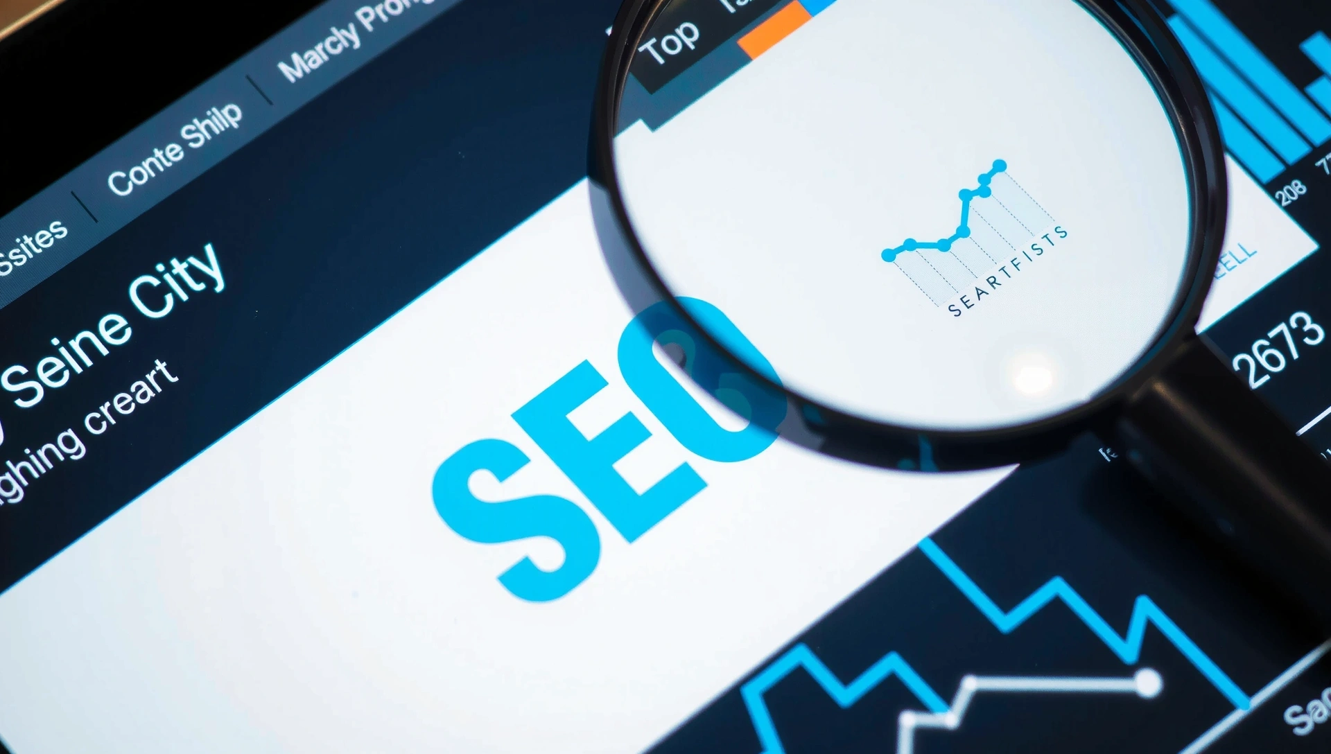 SEO graph and search engine results page