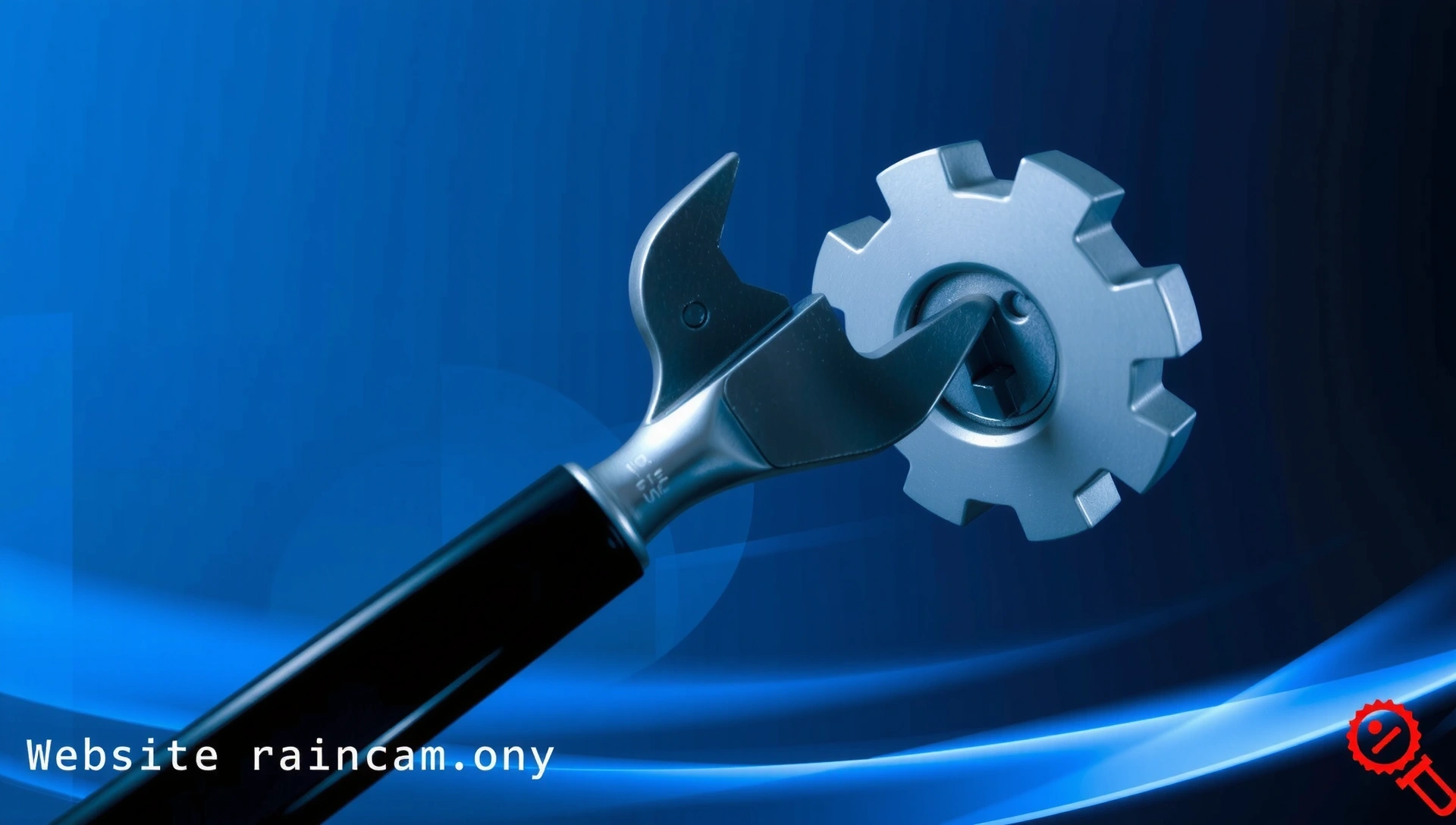 Website maintenance gears wrench security shield