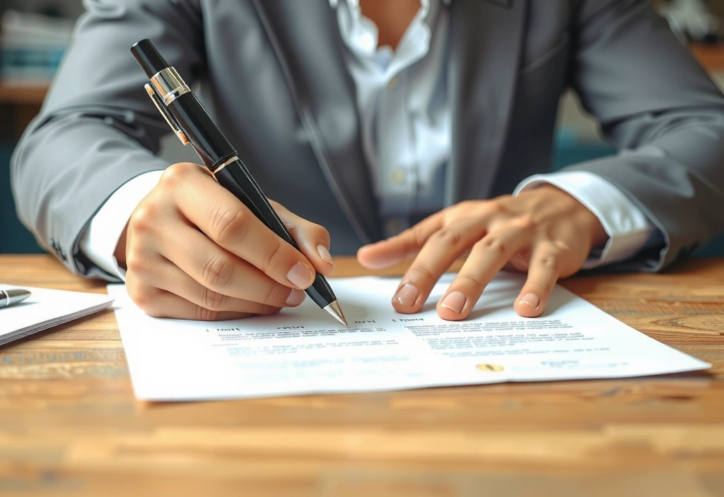 Persoană care semnează un contract